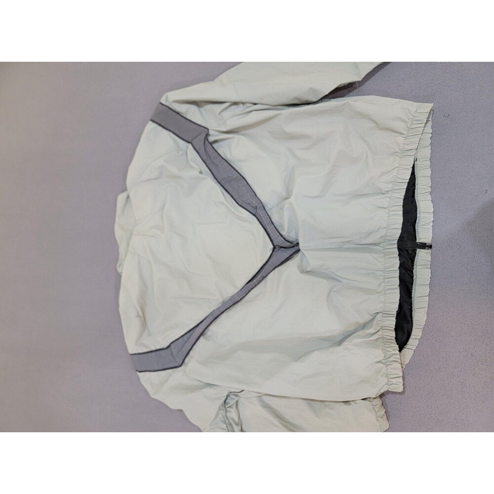 US Army PT Jacket Mens Gray Reflective Chevron Full Zip Windbreaker Training - Picture 8 of 15